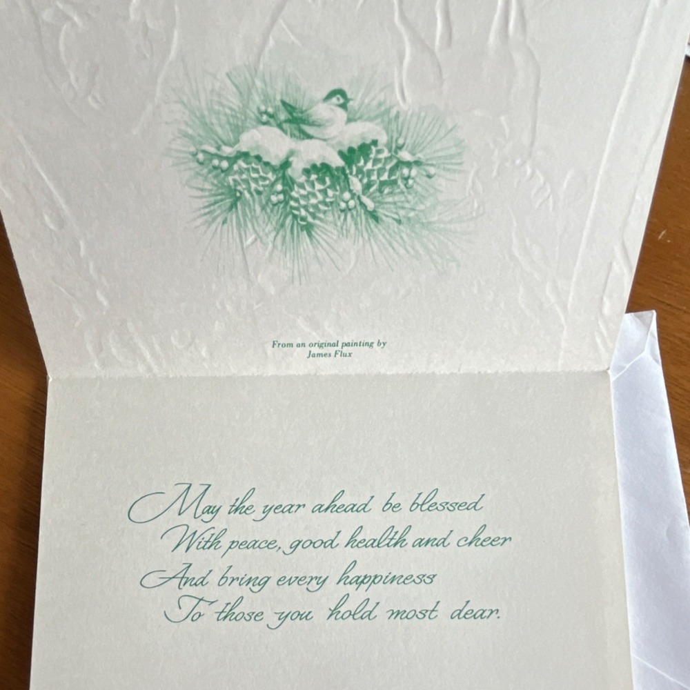 Vintage Holiday Greeting Cards Lot Famous Artists Studios Missouri Embossed‎ - Picture 8 of 14